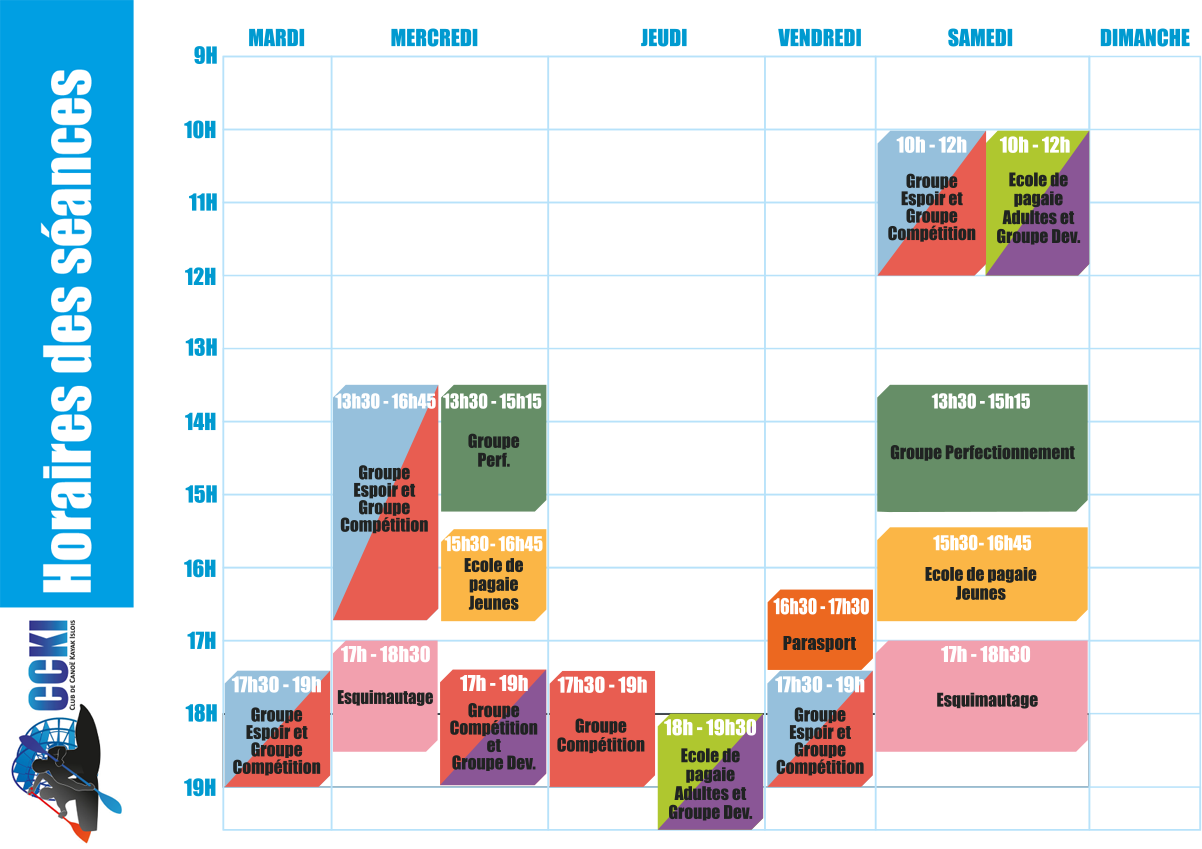 les horaires